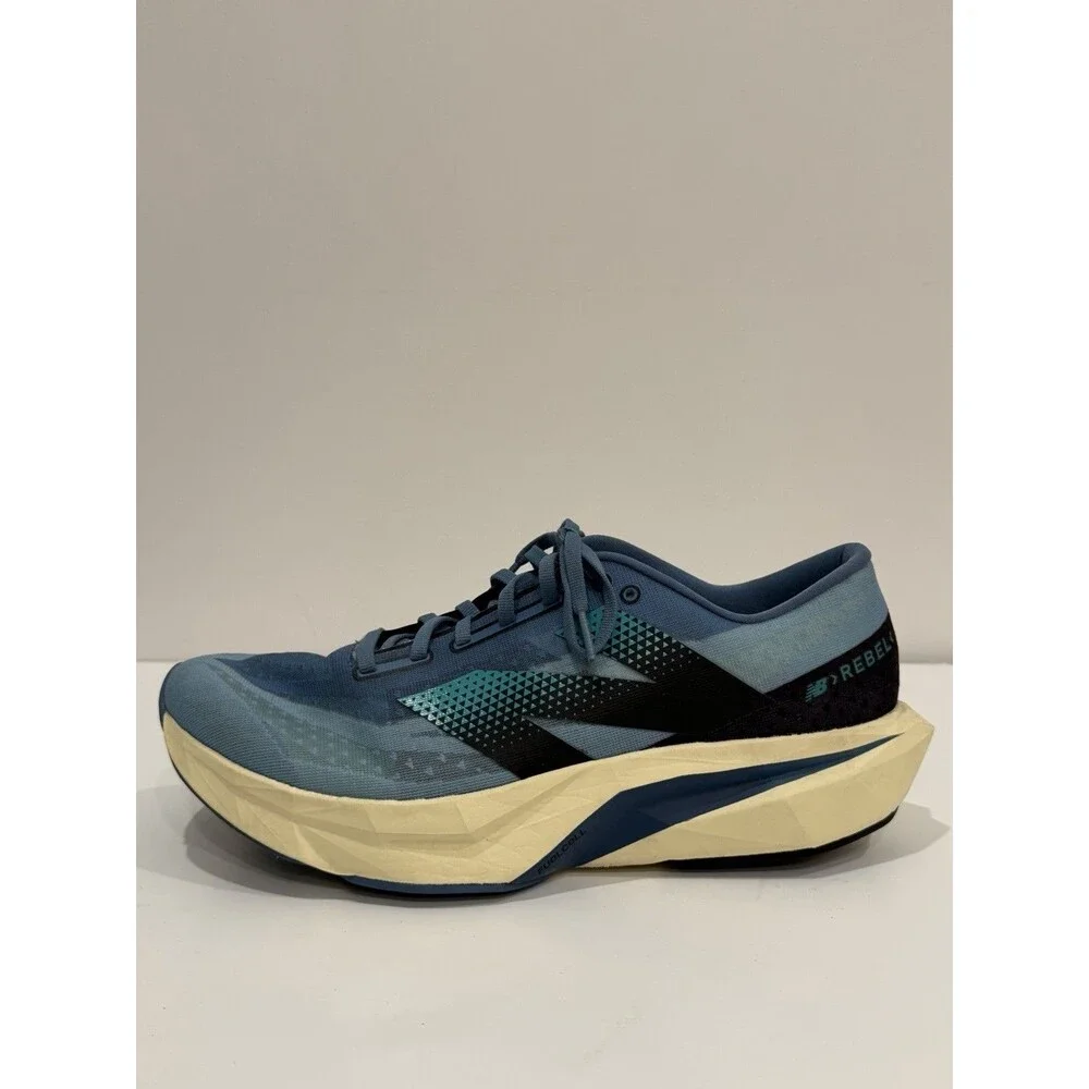 New Balance FuelCell Rebel V4 Mens Size 11.5 Blue Black Running Shoes Sneakers